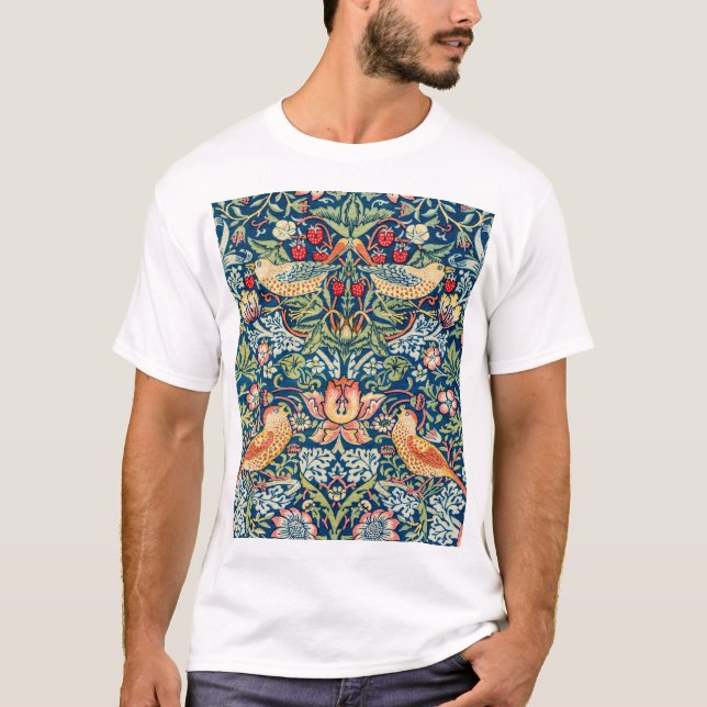 Camiseta Morango - Ladrão, William Morris (Frente)