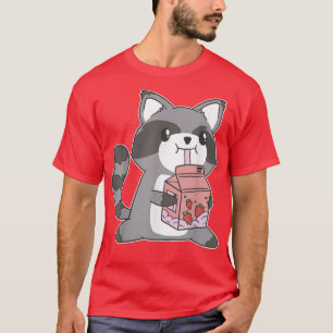 Camiseta Morango Leite Gráfico Otaku Harajuku Japão