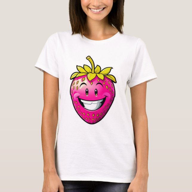 Camiseta Morango Rosa (Frente)