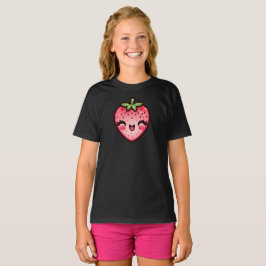 Camiseta Morango Rosa Feliz