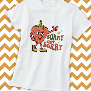Camiseta Morango Sarcástico Desculpe Não Desculpe