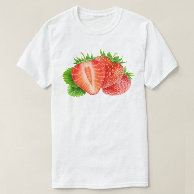Camiseta Morangos (Frente do Design)
