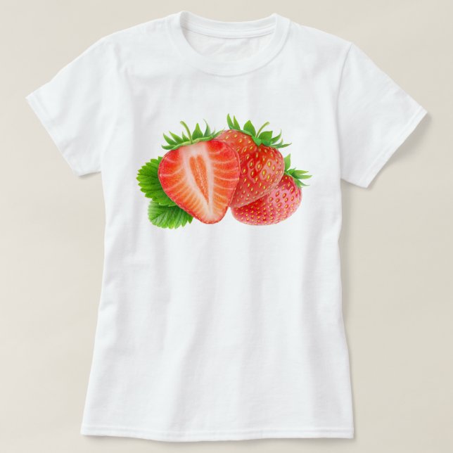 Camiseta Morangos (Frente do Design)