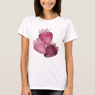 CAMISETA MORANGOS DE CRISTAL PRATEADOS WITTY TRÊS