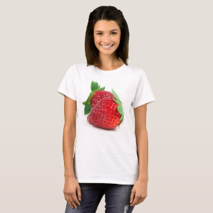 Camiseta Morangos em branco