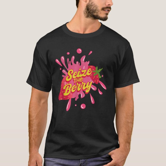 Camiseta Morangos Fruta de morango (Frente)