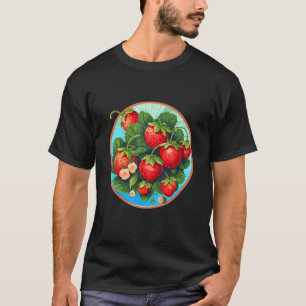 Camiseta Morangos Morango Morango Motif Morango Plantas De 