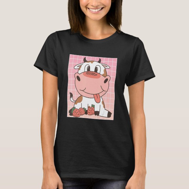 Camiseta Morangos Que Comem Vacas Cuecas (Frente)