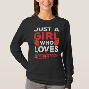 Camiseta Morangos Red Berry Summer Comidas Mulheres Raparig
