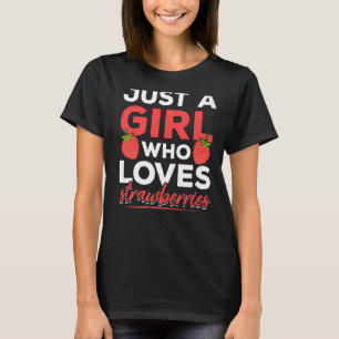 Camiseta Morangos Red Berry Summer Comidas Mulheres Raparig