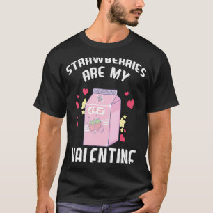 Camiseta Morangos São O Meu Namorados Leite Coreano Berry J