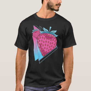 Camiseta Morangos Vaporwave Red Berry Summer Fruta Stra