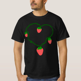 Camiseta Morangueiro com Videira em Coração – Fruta Românti