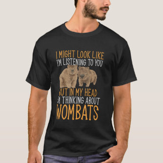 Camiseta Morcego Australiano Pensando em Wombats
