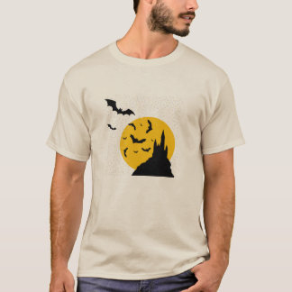 Camiseta morcego, castelo