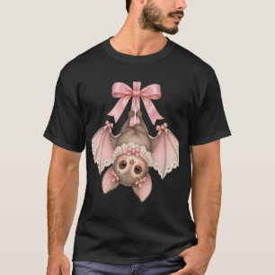 Camiseta Morcego Coquette em uma Fita T-S de Halloween Past