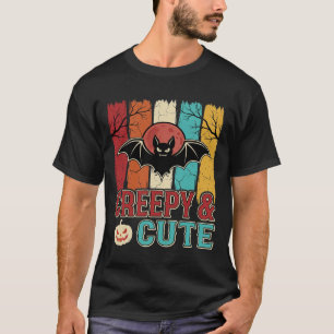 Camiseta Morcego de Halloween Assustadoramente Fofo Gráfico