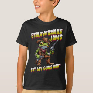 Camiseta Morcego De Morango Mas Minhas Armas Não Engraçadas