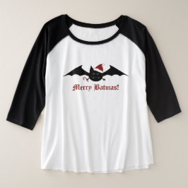 Camiseta Morcego de Natal gótico