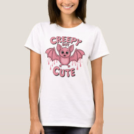 Camiseta Morcego Rosa Assustador Mas Fofo