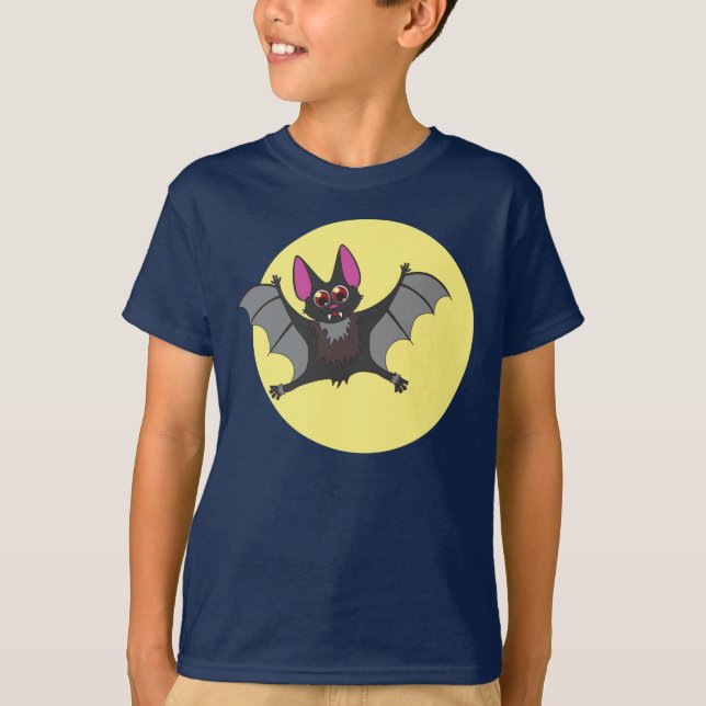 Camiseta Morcego vampiro de Halloween (Frente)