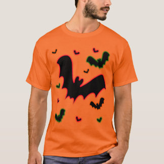 Camiseta Morcegos com Brilho de Vampiro