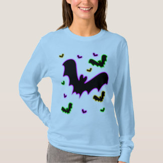 Camiseta Morcegos com Brilho de Vampiro