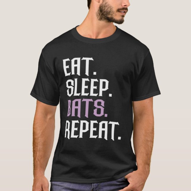 Camiseta Morcegos Comem Bat Animal Bat Do Sono (Frente)