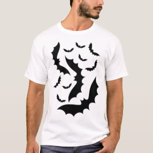 Camiseta Morcegos de Halloween