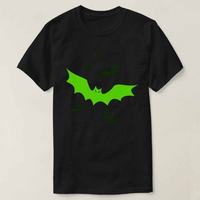 Camiseta Morcegos Vampiros Góticos (Frente do Design)
