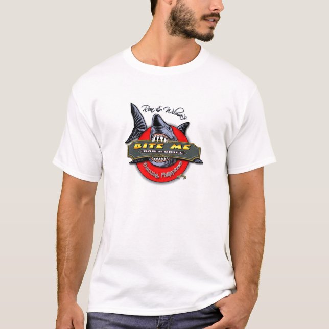 CAMISETA MORDA-ME BAR & GRADE (Frente)