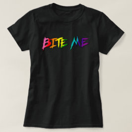 Camiseta Morda-me Orgulho Arco-íris