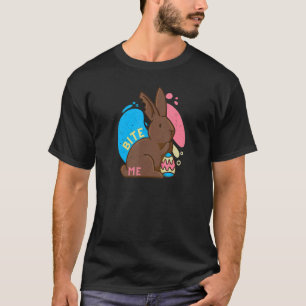 Camiseta Morda-Me Páscoa De Teen Para Homens Páscoa Arco De