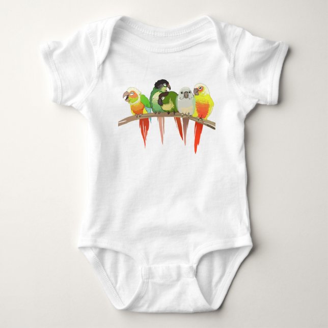 Camiseta Mordente verde Conures (Frente)