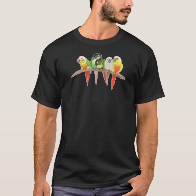 Camiseta Mordente verde Conures (Frente)