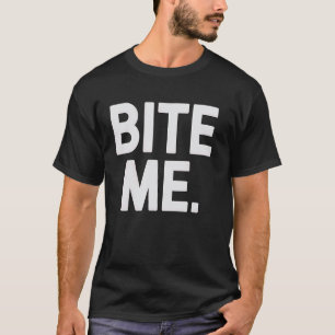 Camiseta Mordeu Design Gráfico Novidade Sarcástico Engraçad