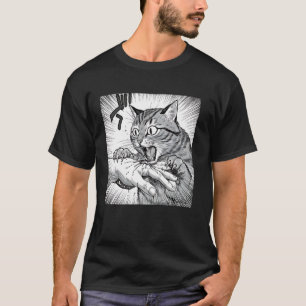 Camiseta Mordida de Gato Engraçado para Homens Mulheres