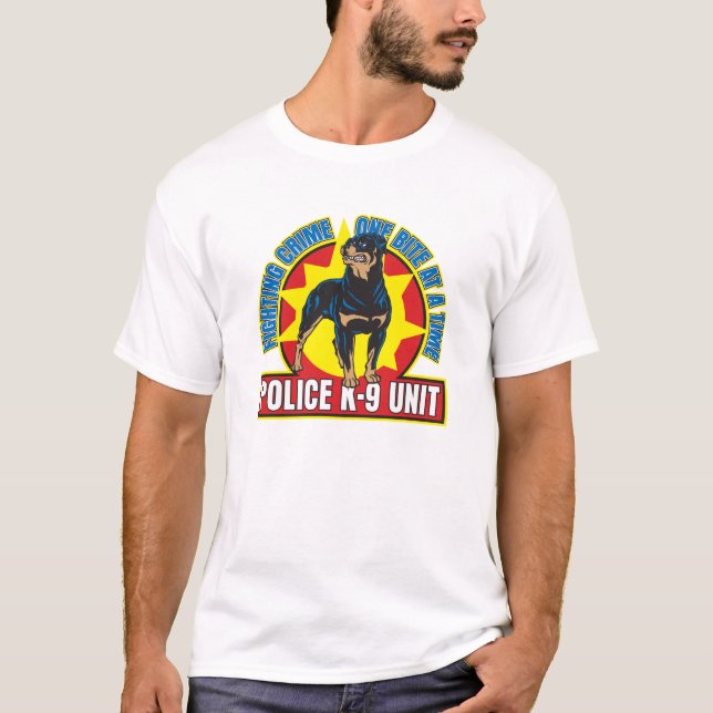 Camiseta Mordida de K9 Rottweiler (Frente)