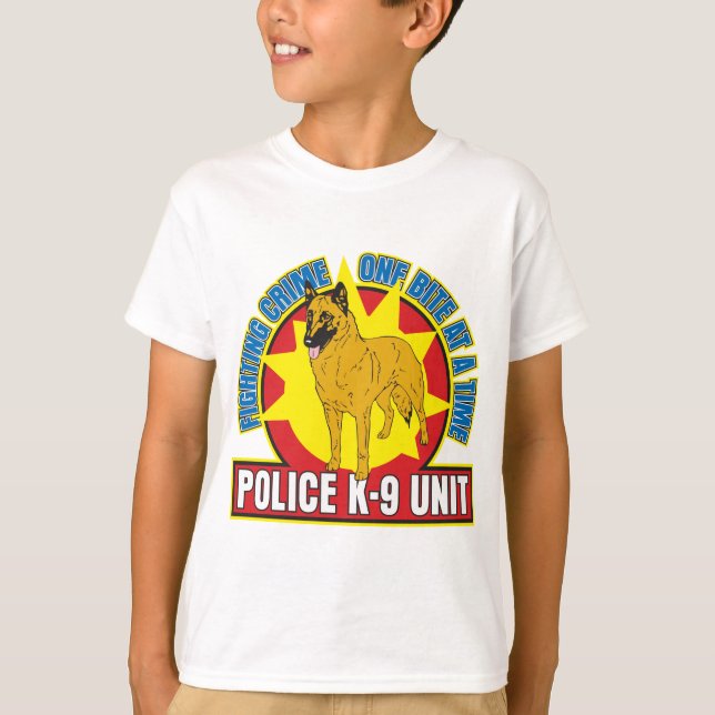 Camiseta Mordida de Malinois do belga K9 (Frente)