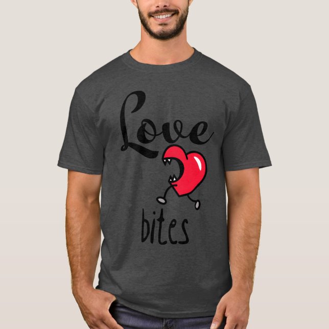 Camiseta Mordidas de amor rapaz (Frente)