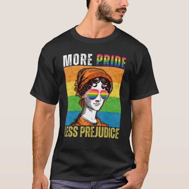 Camiseta More Pride Less Prejudice LGBT Gay Pride Month (Frente)