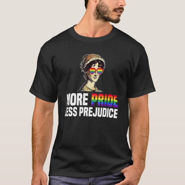 Camiseta More Pride Less Prejudice Lgbt Gay Proud Ally Prid (Frente)