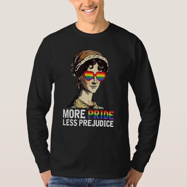 Camiseta More Pride Less Prejudice Lgbt Gay Proud Ally Prid (Frente)