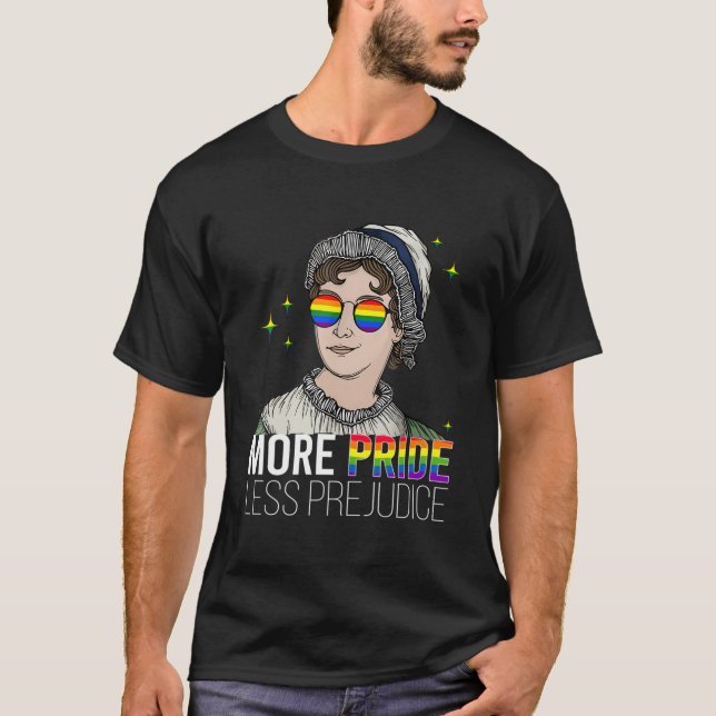 Camiseta More Pride Less Prejudice Lgbtq Gay Proud Ally Pri (Frente)