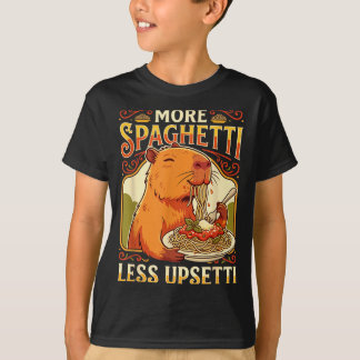 Camiseta More Spaghetti Less Upsetti Capybara Illustration
