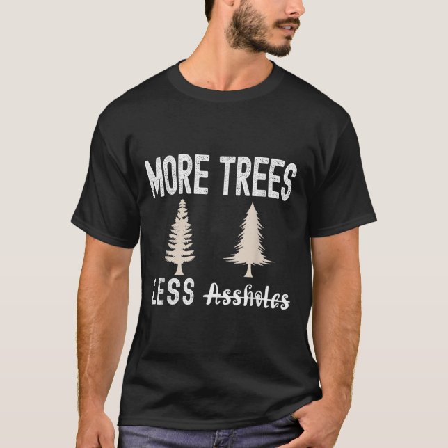 Camiseta More Trees Less Holes Ugly Christmas Sweater  (Frente)