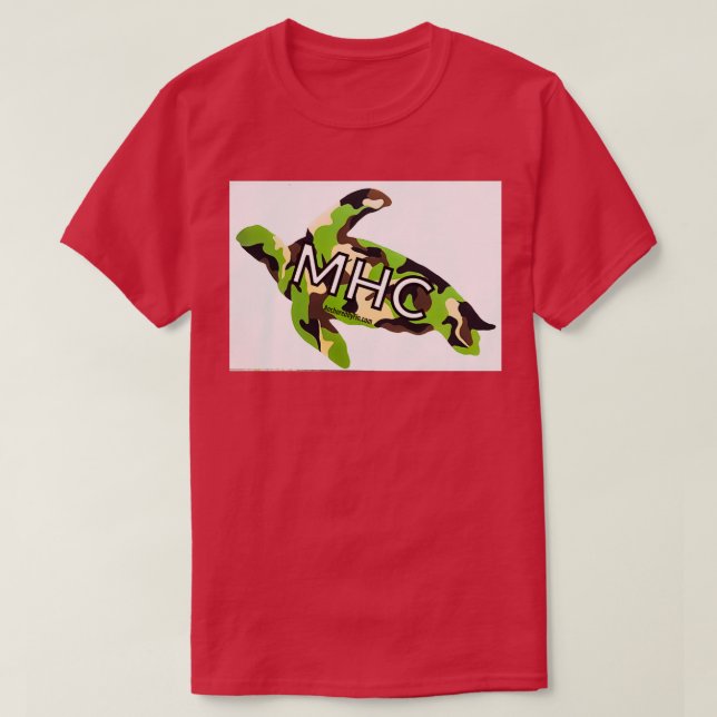 Camiseta Morehead City NC Sea Turtle Camo (Frente do Design)
