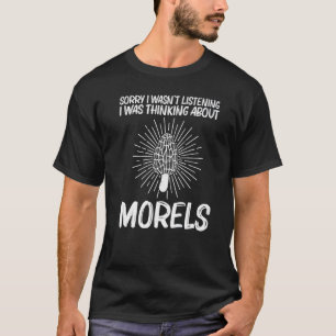 Camiseta Morel Bonito Para Homens Caça Ao Cogumelo Morel