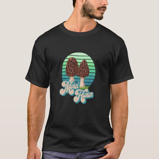 Camiseta Morel Hunter Fun Mushroom Hunting  3 (Frente)
