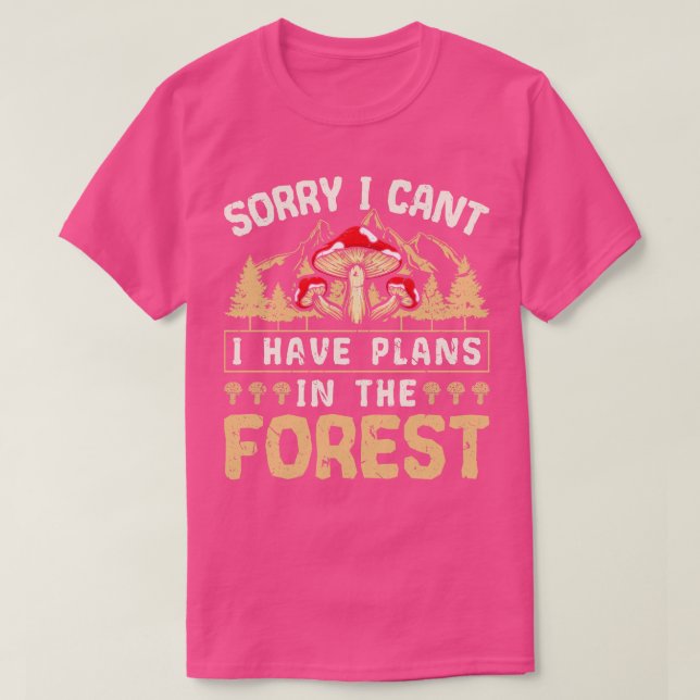 Camiseta Morel Hunter Funny Forjando Cogumelo (Frente do Design)